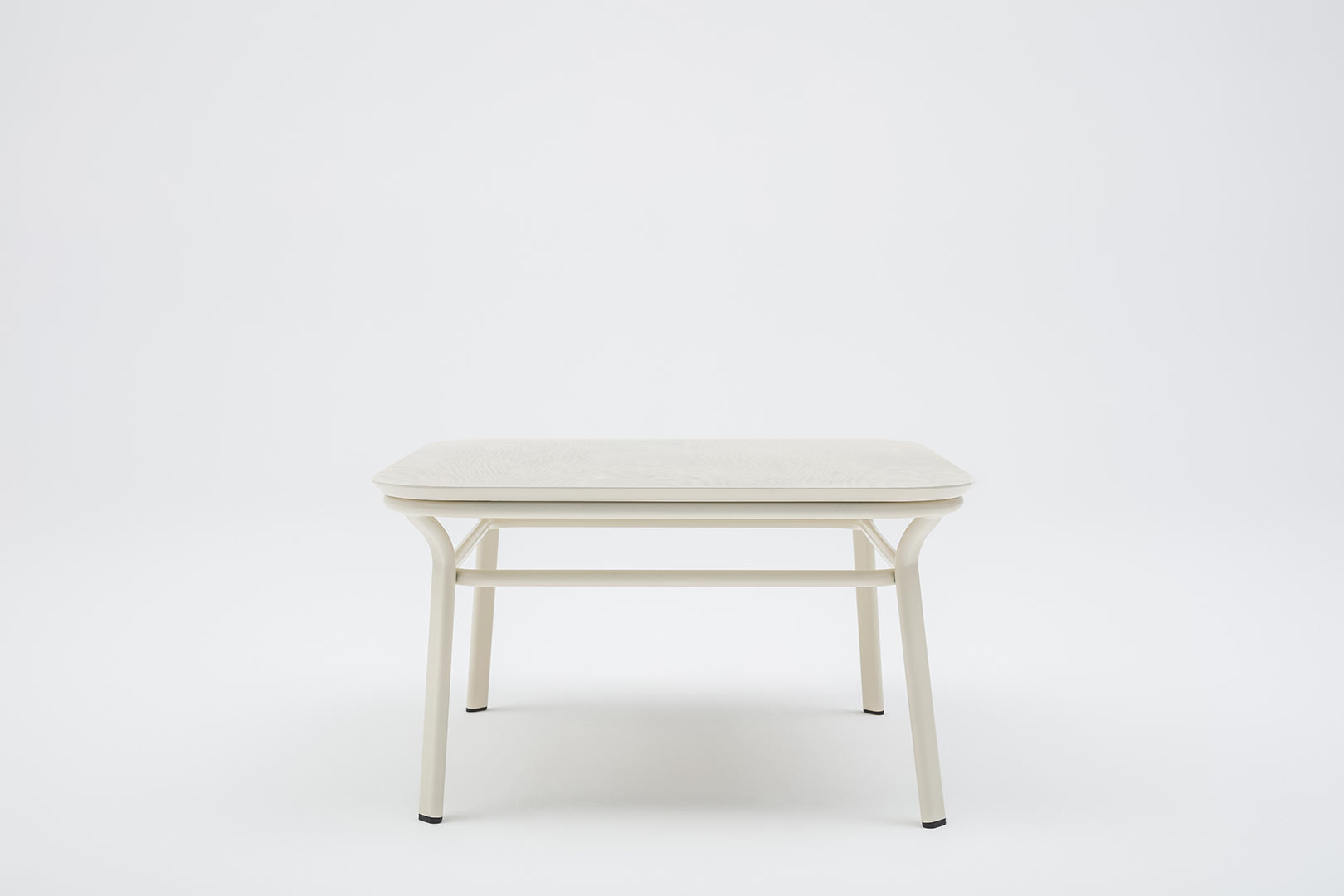 Table basse moderne carrée blanche Paul