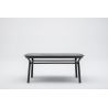 Table basse moderne rectangulaire noire Paul