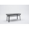 Table basse moderne rectangulaire noire Paul