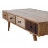 Table basse scandinave en bois massif Magnus