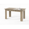 Table de salle à manger extensible contemporaine chêne clair Florine