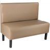 Banquette contemporaine assise en PU Olivier