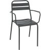 Fauteuil de restaurant (lot de 4) pour extérieur Gwendal