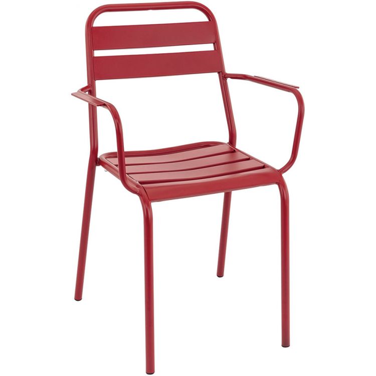 Fauteuil de restaurant (lot de 4) pour extérieur Gwendal