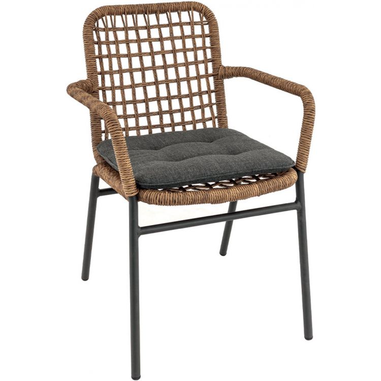 Fauteuil de restaurant pour extérieur (lot de 4) empilable Céline