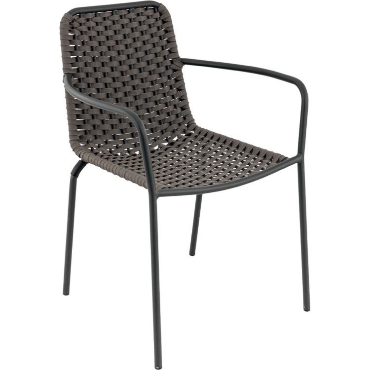 Fauteuil de restaurant empilable pour extérieur (lot de 4) Fred