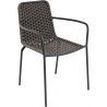 Fauteuil de restaurant empilable pour extérieur (lot de 4) Fred