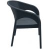 Fauteuil de restaurant moderne pour extérieur (lot de 4) empilable en polypropylène Rasmus