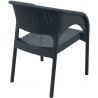 Fauteuil de restaurant moderne pour extérieur (lot de 4) empilable en polypropylène Rasmus