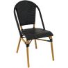 Chaise de restaurant vintage pour extérieur (lot de 4) empilable Louis