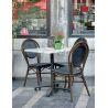 Chaise de restaurant vintage pour extérieur (lot de 4) empilable Tony