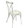 Chaise d'extérieur (lot de 4) empilable en en aluminium Claire