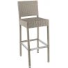 Tabouret de bar pour extérieur (lot de 2) empilable Alice