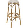 Tabouret de bar vintage pour extérieur (lot de 2) empilable Marie