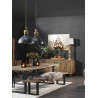 Buffet/bahut industriel 180 cm chêne massif Stanislas