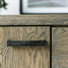 Buffet/bahut industriel 180 cm chêne massif Stanislas