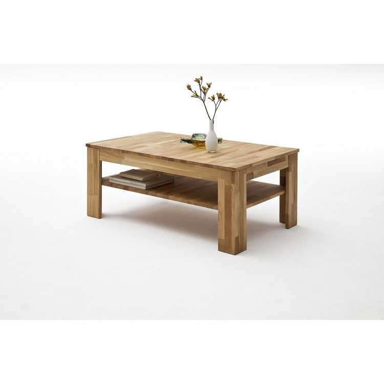 Table basse style nature en chêne massif Coline