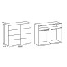 Armoire adulte moderne graphite Esperenza