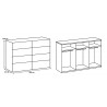 Armoire adulte moderne graphite Esperenza