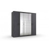 Chambre adulte contemporaine graphite Copenhague