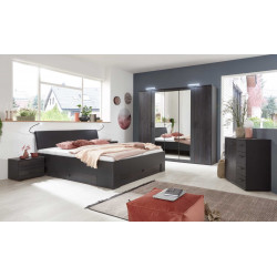 Chambre adulte contemporaine graphite Copenhague