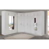 Armoire adulte contemporaine blanche 135 cm Aristide
