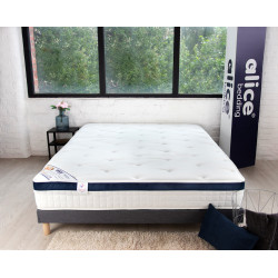 Matelas ressorts ensachés 140x190 Spring Plus Hbedding - Mousse à mémoire  de forme et ressorts ensachés. pas cher 