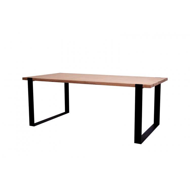 Table de salle à manger moderne en bois massif Angie