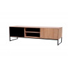 Meuble TV moderne 153 cm en bois massif Angie