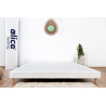 Sommier tapissier matelassé blanc Wonder