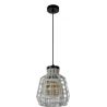 Suspension salon vintage 1 lampe Ø 25 cm Ema