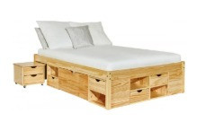 Lit en bois massif