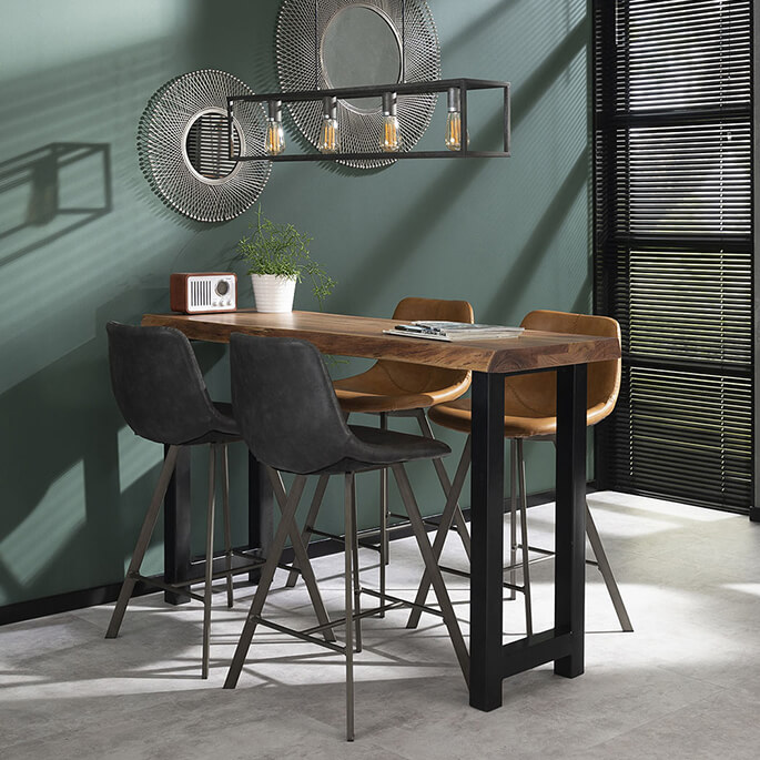 Ensemble vintage de 4 tabourets Arthur