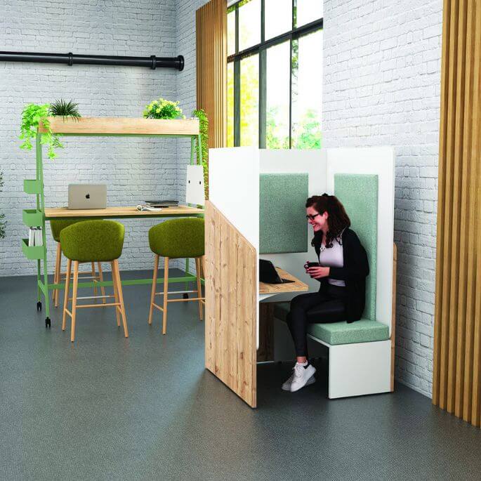 Cloison De Bureau Acoustic Kisston Lot De 6 Cloisons De Séparation Acoustiques De 61 X 61 Cm Pour Bureau Autonome Et Réduction Du Bruit Et Des Distractions Visuelles Pour étudiants, Réception, Bureau