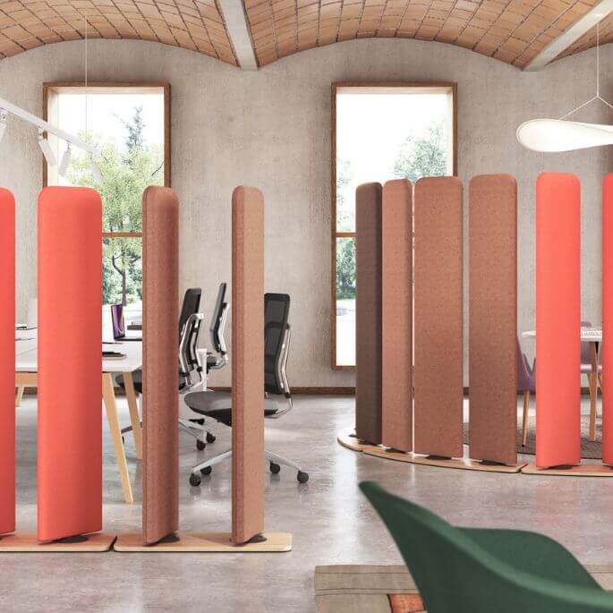 Lot De 6 Cloisons Acoustiques Bureau/école - 50.8 X 61 Cm, épaisseur 9 Mm, Couleur Gris - Réduit Le Bruit Et Les Distractions Visuelles