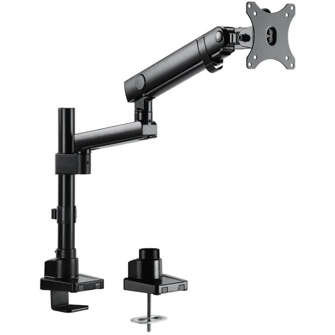 Colonne avec bras articulé et platine VESA clipsable pour moniteur