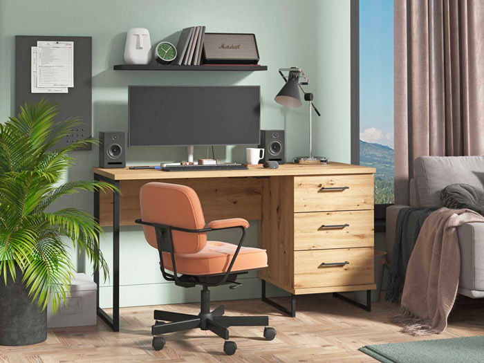 bureau droit style industriel