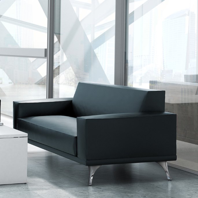 Assise longue à revêtement lisse, permettant de s'installer allongé