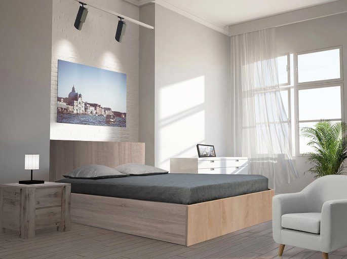 Plateau de couchage refermé, sans aucun interstice à dépoussiérer au sol