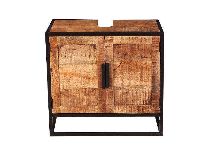 Caisson bas surmonté d’une cuve posée, ensemble calé à 88 cm