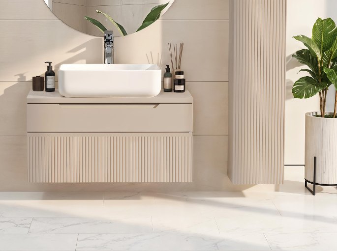 Format étroit de 80 cm adapté à une salle d’eau de passage