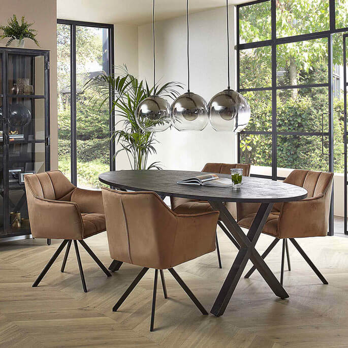 Table de salle à manger industrielle