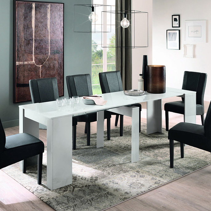 Table console extensible contemporaine Eleonore