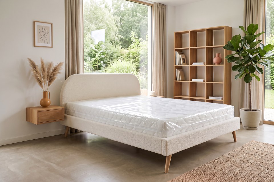 Matelas Estran HR livré à plat sous film protecteur