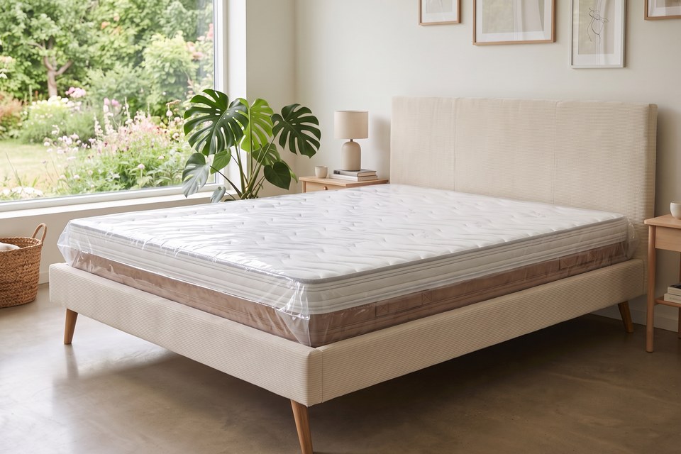 Matelas Falaise livré à plat sous film protecteur
