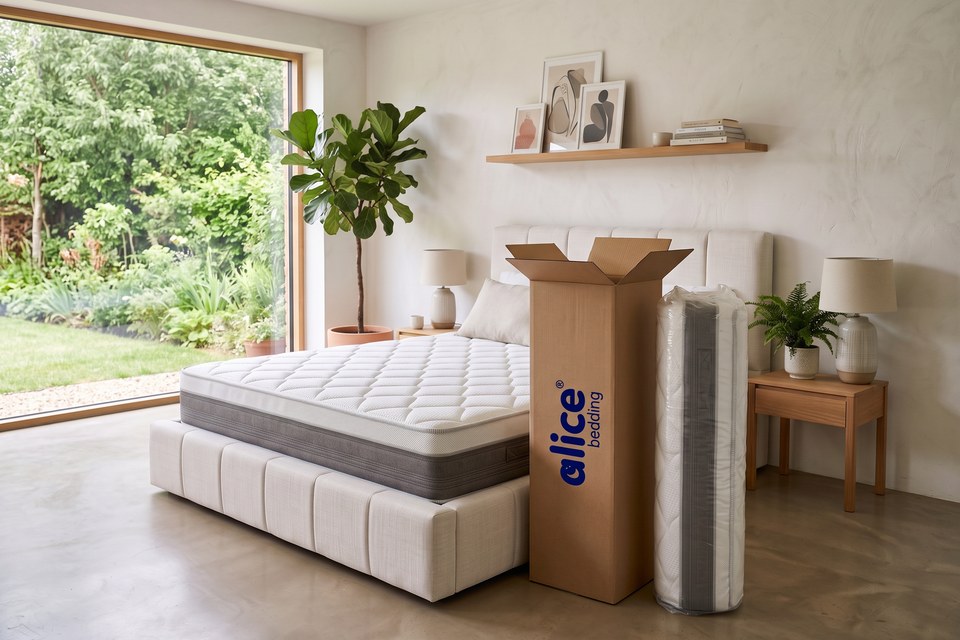 Matelas Granit livré compressé et roulé dans son carton