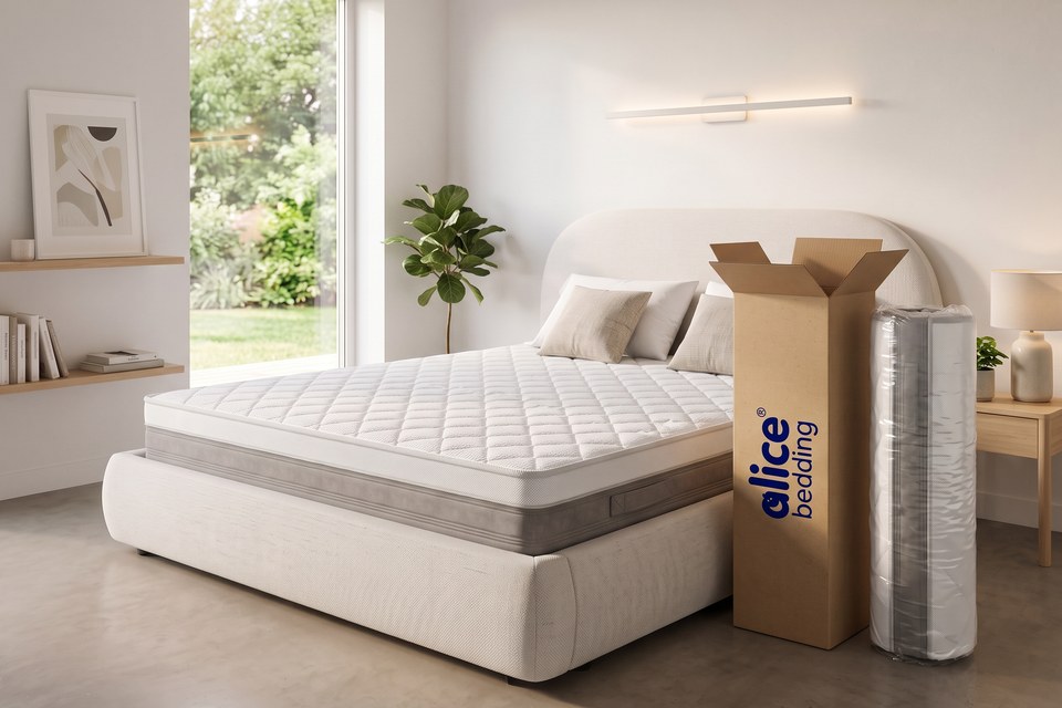 Matelas Obsidienne livré compressé et roulé dans son carton