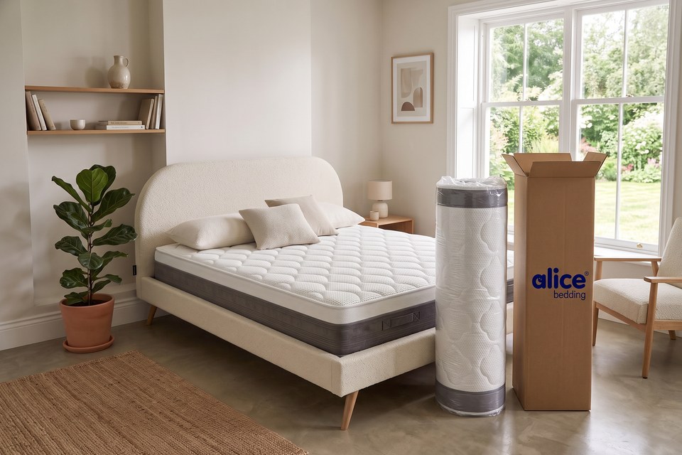 Matelas Promontoire livré compressé et roulé dans son carton